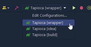 Task dropdown menu