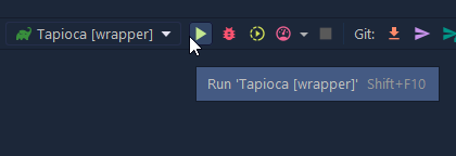 Task run button